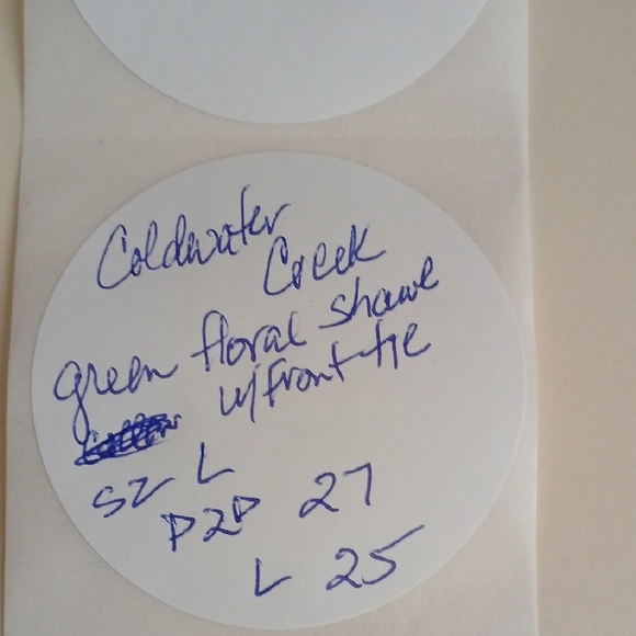 Coldwater Creek colorful Patterned Kimono Cardigan sz L - Picture 5 of 5